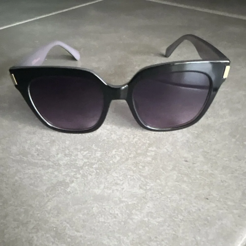 BCBGeneration BG3070CE Women's Cat Eye Sunglasses Black Frame Purple Gradient